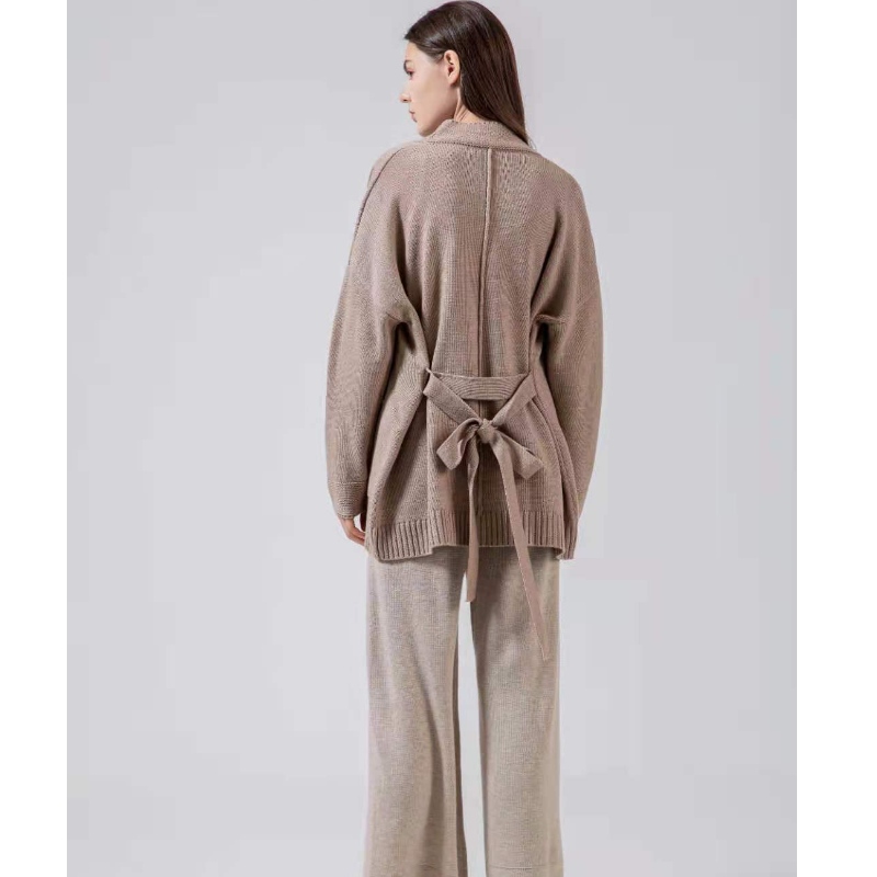 Loose Casual Australian Wool Short Cardigan 65007