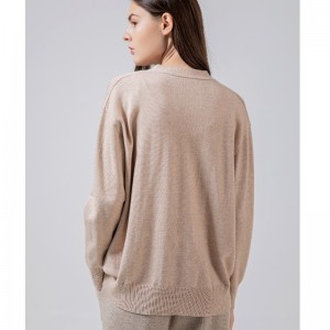 Modny trend Prosta rozrywka Joker Foundation Cardigan Knit Single Top 68056 N