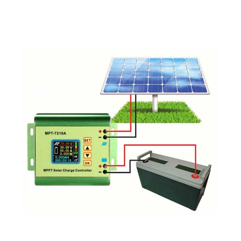MPT7210A MPPT LCD Panel słoneczny regulator aluminiowy regulator słoneczny dla lipo wyjścia baterii 600W 24 V 36 V 48V 60V 72V