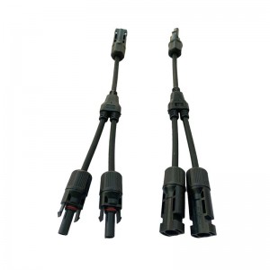 Złącze fotowoltaiczne słoneczne Y Typ 2 Oddział One do dwóch kombinarnych wodoodpornych męskich i żeńskich złącza kabla panelu słonecznego