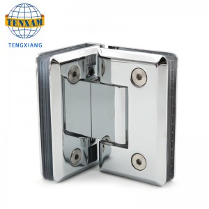 90 stopni Pokaż szklany zawias drzwiowy Zacisk łazienkowy ze stalinierdzewnej