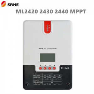 SRNE MPPT Solar Charge Controller 20A 30A 40A 12V24V LCD MAX100V Regulator panelu Soalr do GRID GRID GEL LI-ION BATKUL