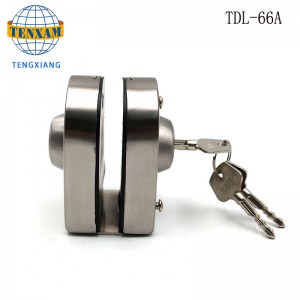 Hotel Łazienka Bezramowe szklane drzwi Double Lock Ze Stali Nierdzewnej Szklane drzwi Zatrzask 8 ~ 12mm Sliding Glass Drzwi Blokada