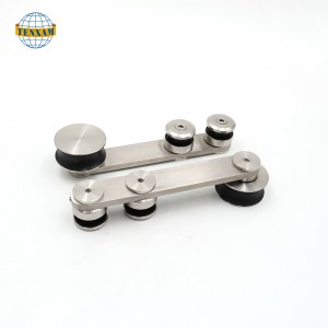 Szklane drzwi przesuwne układy przesuwne Wiszące koła przesuwne ze stalinierdzewnej