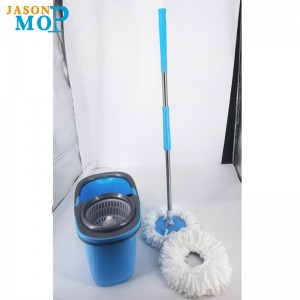 Squeeze Hand Free Spin Mop wiadro z uchwytem rozciągliwym ze stalinierdzewnej Mokro czyszczenie suchej podłogi 360 obrotowych głowic