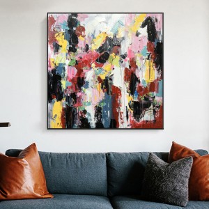 Fabryka Hurtownie Kolorowe Costom Ręcznie Malarstwo Akrylowe Wall Decor Streszczenie Grafika Płótna Olej do salonu
