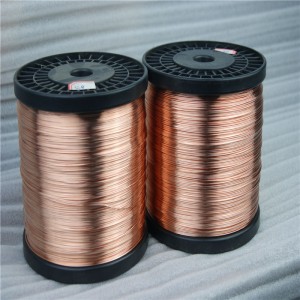 Czerwony drut miedziany