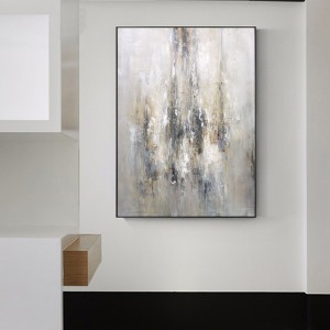 100% Dand malowany złoty ozdobny obraz olejnyna płótnie abstrakcyjne sztuka obraz olejny malowanie salonu