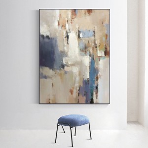 Ręcznie malowane domowe dekoracje Duży rozmiar ściany Kolorowe abstrakcyjne płótno Obraz olejny