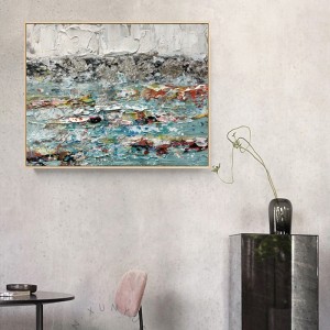 Abstrakcyjna sztuki tkaniny ramki płótno czyste ręcznie malowane inne malowanie oleju ściennego