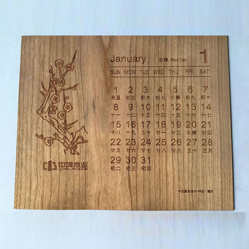 Drewniany kalendarz