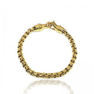 Europejska i amerykańska moda ze stalinierdzewnej pozłacany hojny łańcuch pereł, bransoletka