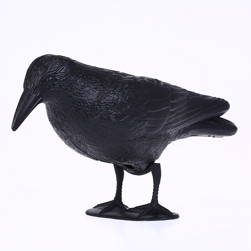 Guguluza Stand Full Body Flocking Crow Decoy Polowanie Plastikowe Black Cron Degails Hallows \\