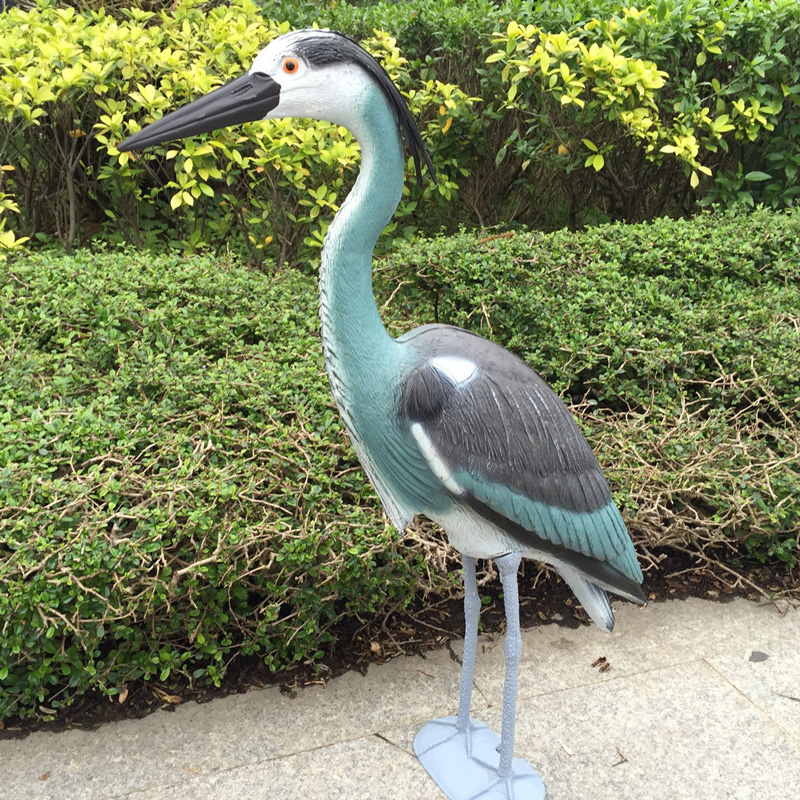 Blue Heron Decoy Plastic Yard Garden Garden Art Ornament Decor Decor