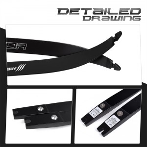 Nika Archery 270007 25h @ 68inch ILF Łucznictwo Recurve Bow Klimb dla powtarzania łuku ustawione docelowe polowanie i strzelanie