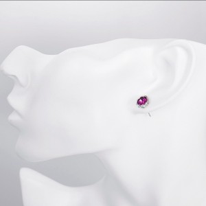 Koreańska wersja prostych okrągłych kolczyków