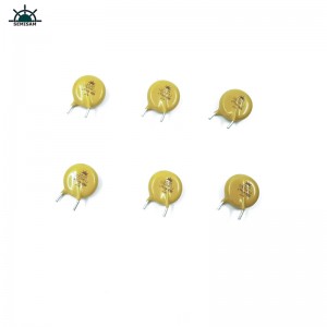 Chiny ODM Electronics Składniki, żółty Mov 10mm 10D561 560V tlenek cynku Varistor MOV do urządzenia gospodarstwa domowego