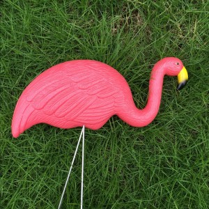Plastikowa symulacja Flamingo Dekoracja Dziecka Outdoor Ozdoby Ozdoby Żywicy Flamingo Figurki Ogród Festiwal Ślubny Wystrój Ogrodnictwo