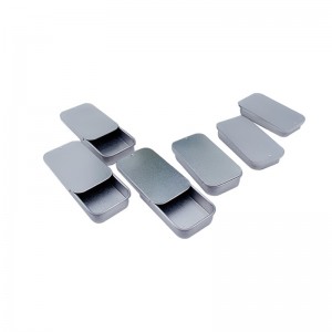 Prostokątne pudełko TIN (60 mm * 30mm * 11 mm) pudełko przesuwne
