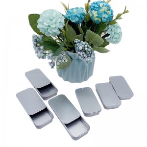 Prostokątne pudełko TIN (60 mm * 30mm * 11 mm) pudełko przesuwne