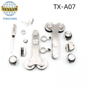 Gorąca sprzedaż Produkty Wiszące Koła Ze Stali Nierdzewnej Szkło Drzwi Szkładowe System drzwi przesuwnych