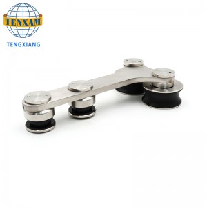 Gorąca sprzedaż Produkty Wiszące Koła Ze Stali Nierdzewnej Szkło Drzwi Szkładowe System drzwi przesuwnych