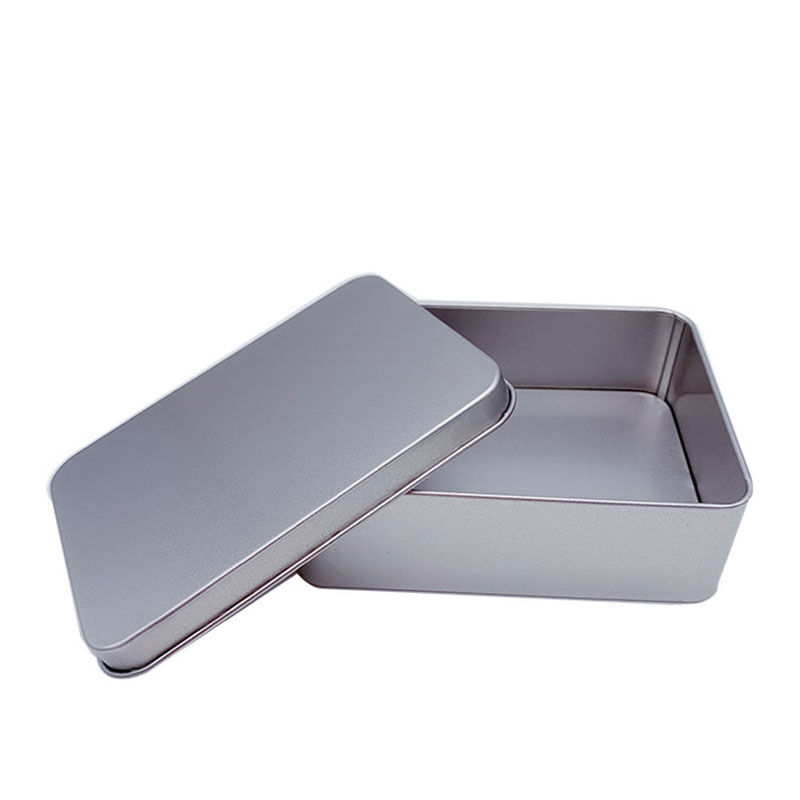Mydło Metalowe pudełko Okno Gift Tin Box 125 * 90 * 48mm