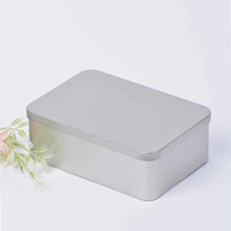 Prostokątny marynowany tinny szafranowy prezent metalowy pudełko 159 * 110 * 53mm