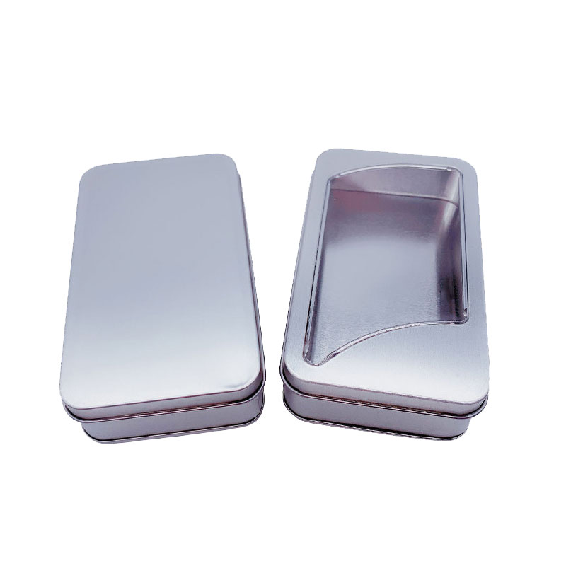 Frosted Tincate Box Elektroniczny Produkt Opakowanie Metalowe pudełko 135 * 80 * 35mm