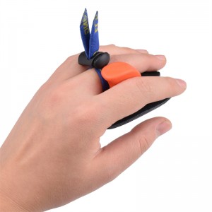 Elong Outdoor 42FT05 LH M Rozmiar Łucznictwo Palec Tab Palcowe Ochraniacze Finger Saver Leather Fotografowanie Kartana łuk Recurve