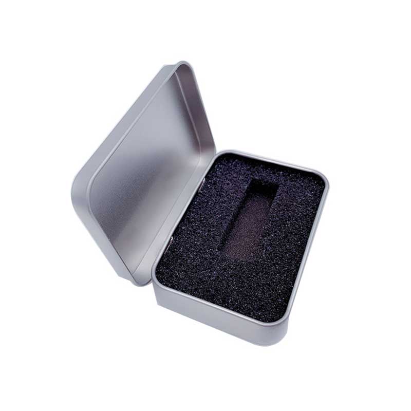 Odznaka z pokrywką Tinplate Box Frosted Small Tin Box 87 * 60 * 18mm