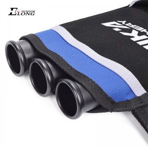 Nika Archery 430021 RH Blue Color Quiver do przechowywania strzałek 3 Tube Hip Całkowita Szkolenia Łucznictwo Arrow Quiver