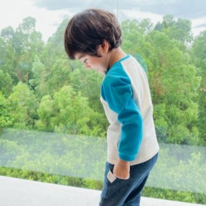 Dzianiny z długim rękawami z dzianiny bawełniane spodnie