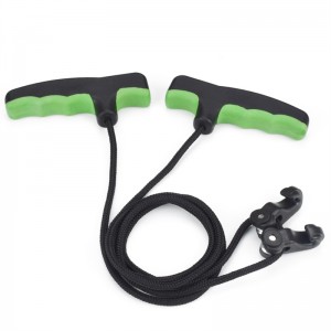 Nika Archery 454012 Crossbows Rope Podwójny uchwyt do łucznictwa Związek Bow Fotografowanie Crossbows Rope Cocker Aid Cocking String Tool