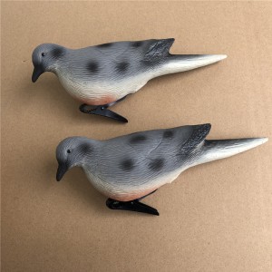 Symulacja 3D Turtledove Plastikowa Dove Polowanie Ptaki Outdoor Polowanie Decoy Przynęty Ozdoby Ozdoby