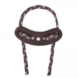 Elong Outdoor 470011 Wrist Sling Leather Metal Gret Grey Color do łucznictwa Związek Fotografowanie