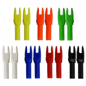 Nika Archery 14N808 Włóż plastikowy strzałka Nock dla strzelania strzałek węglowych łucznictwa