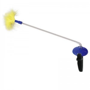 Factory Direct Supply of Pet Supplies, Kot Samodlenkujący Zabawki Kot Collar Szyi Zabawka Wiosna Foot with Tap, aby drażnić kij kota