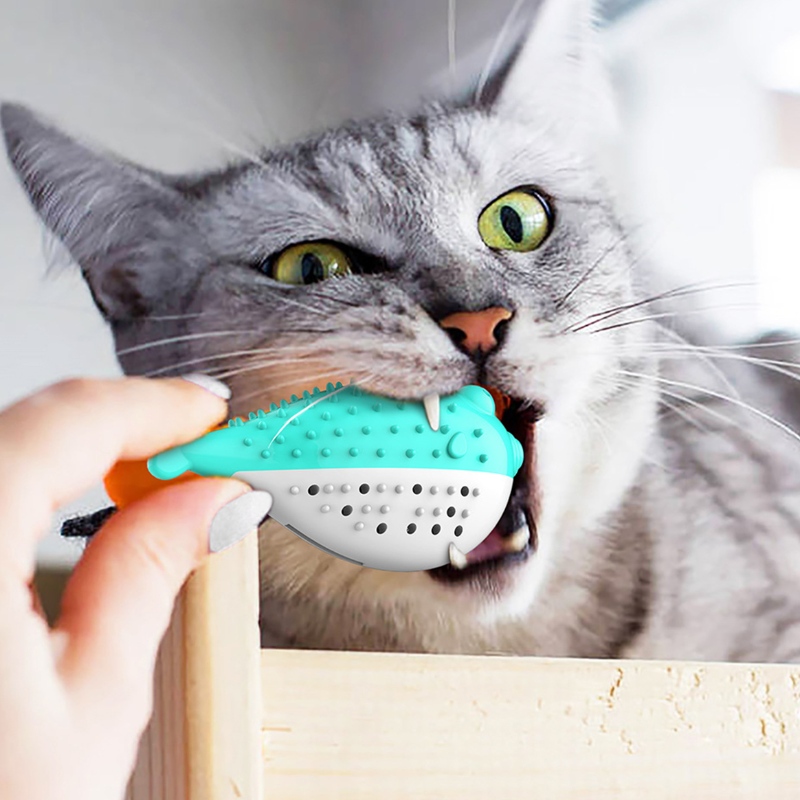 Furoyz Hurtownie Śmieszne Zabawki Zwierząt Zabawki Do Toothbrush Interactive Toy Portable Cat Inteligentne Czyste Zęby Guma Catnipa Cat Toy