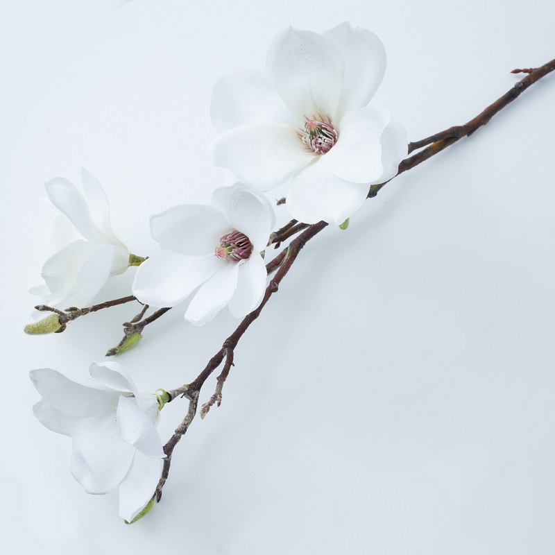 Factory Direct Supply Pojedynczy Długi Oddział Kwiat Magnoliiowy Sztuczny kwiat do sprzedaży