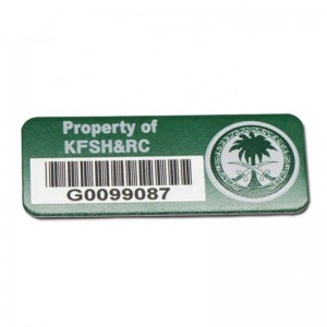 Hurtownie Custom Laser Grawerowanynumer seryjny Etykieta Metalowa Kod kreskowy Naklejka Naklejka Drukowane Aluminium Tag Labe