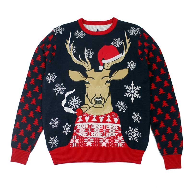 Brzydki świąteczny sweter hurtowy od chińskiego dostawcy producenta