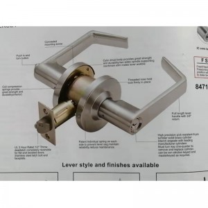 7205 klasa 2 Komercyjne drzwi biura biura Keyed Lockset, satynowe wykończenie Chrome