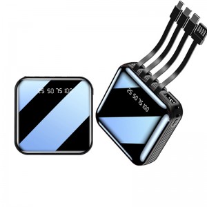 4 w 1 lustro 20000 mAh Przenośny LED Light Szybki ładowanie Bank Power