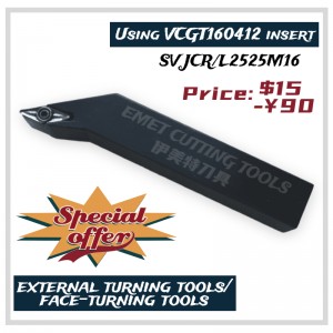 Narzędzia do cięcia EMET, zewnętrznenarzędzia do obrotu,narzędzia do twarzy,narzędzia do obrotów stalowych, SVJCR2525M16, SVJC NSVJP, SVQC NSVQP, SVHC NSVHP, SVLC NSVLP, SVVC NSVVP, SVXC NSVXP, SVZC NSVZP, VCGT16, VCGT22 , VPGT22.