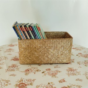 Ręcznie tkany kwadratowy kosz