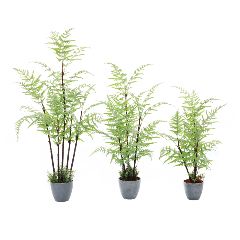 Gorąca sprzedaż Realistyczna Chlorophytum Comosum Drzewo Sztuczna roślina Sztuczna Doniczkowa paproć