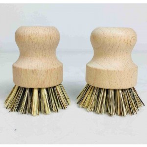 Ręcznie wykonananaturalna drewniana szczotka kuchenna