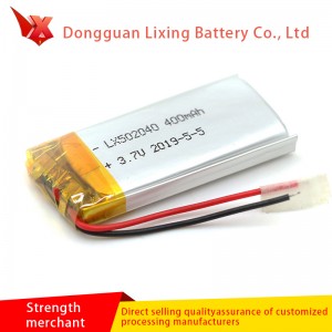 Duża dostawa baterii litowej 502040 3.7V Dorosłych dostaw baterii Walkman Backup Power 400mAh
