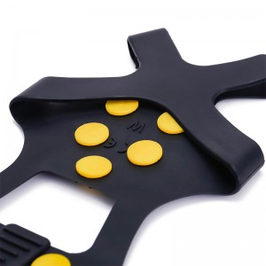 Silicone Ne-Slip Clails Crampon Studded Grips 5-ząb buty do wspinaczki